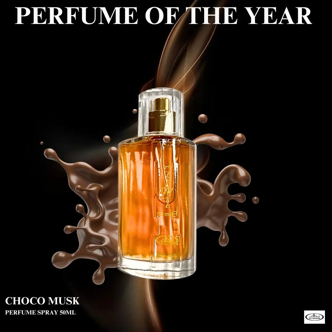 Choco Musk Eau De Parfum Spray 50Ml (1.7 Oz) by Al Rehab – Vanilla Musk Perfume, Arabian Perfume, Long Lasting Perfume for Men & Women