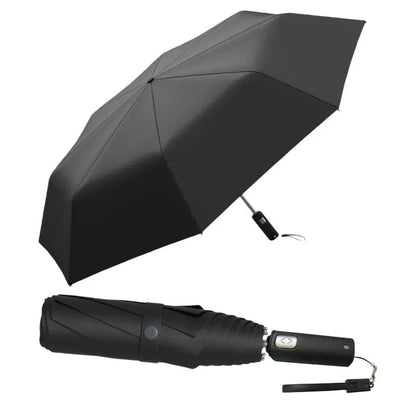 Green Foldable Rainproof Automatic Umbrella, 1 Count Compact Ring-Buckle Windproof Reinforced Pocket Umbrella for Women, Durable Sun-Protection UV Umbrella, Suitable for Rainy Days and Outdoor Use, Wind Resistant Umbrella, Portable Folding Umbrella