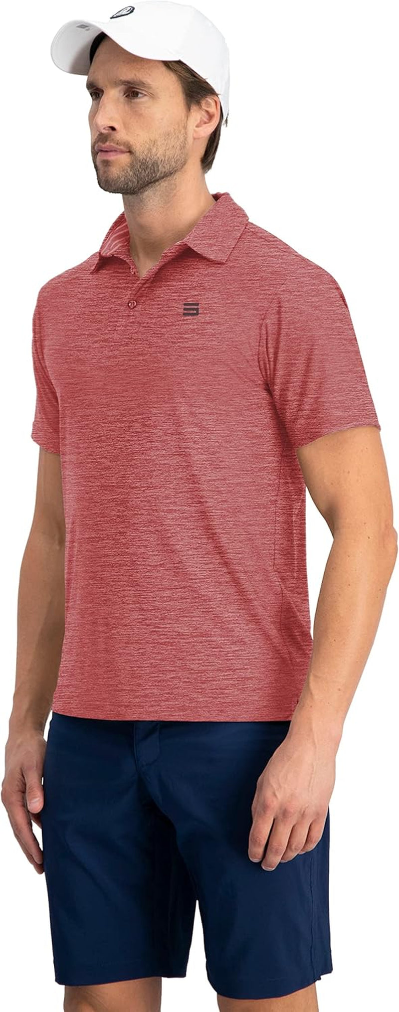 Golf Shirts for Men - Dry Fit Short-Sleeve Polo, Athletic Casual Collared T-Shirt